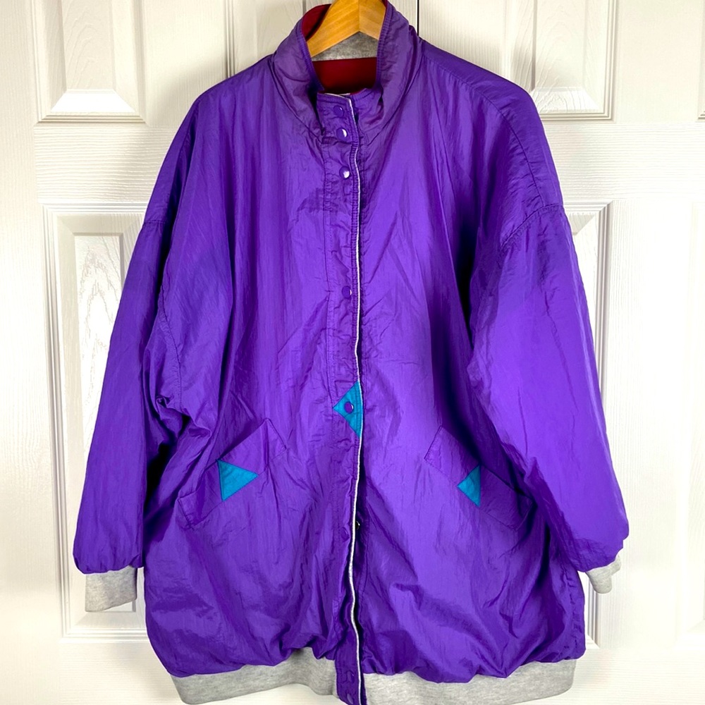 VINTAGE 90’s Be in the Current Scene Reversible Jacket OSFA